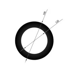 Wandrosette Rauchrohr Stahl Randbreite 30 Mm Schwarz -Sica Heizung Geschaft 12 610lays6x2eowdsx