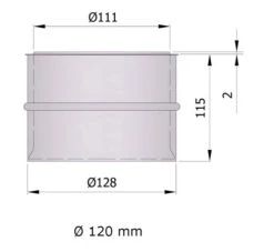 Wandfutter Doppelwandig Rauchrohr Stahl Unlackiert -Sica Heizung Geschaft 12 750gnxiomu2rvx9z