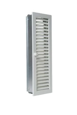 Warmluftgitter Stahl Hochkant Weiß