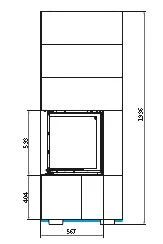 Kaminbausatz Brunner Systemkamin BSK 03 Eck Kamin Rechts Schiebetür, 12 KW 14 Kaminbausatz Brunner Systemkamin BSK 03 Eck Kamin Rechts Schiebetür, 12 KW – Bild 12