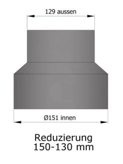 Reduzierung Rauchrohr Stahl Hellgrau, Weit-eng -Sica Heizung Geschaft 15 915lg0fxrlu66mlf