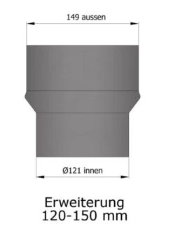 Erweiterung Rauchrohr Stahl Hellgrau, Eng-weit -Sica Heizung Geschaft 15 931f7wpeycctqhuj