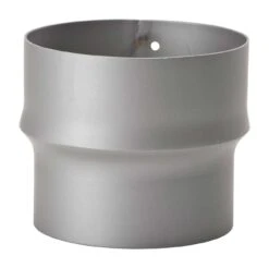 Erweiterung Rauchrohr Stahl Hellgrau, Eng-weit