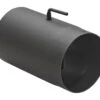 Rauchrohr Stahl 250 Mm Schwarz Mit Drosselklappe