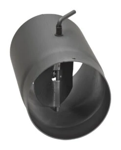 Rauchrohr Stahl 250 Mm Schwarz Mit Drosselklappe -Sica Heizung Geschaft 1829 1