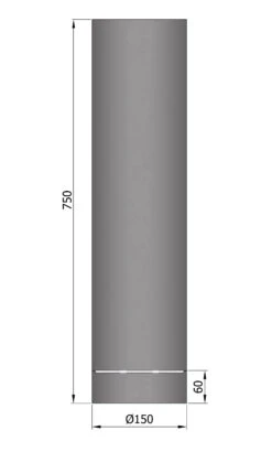 Rauchrohr Stahl 750 Mm Ø 150 Mm Schwarz Mit Kondensring 7 Rauchrohr Stahl 750 Mm Ø 150 Mm Schwarz Mit Kondensring -Sica Heizung Geschaft 1836 1
