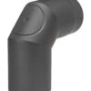 Rauchrohrbogen Stahl 2x 45° Schwarz Mit Tür -Sica Heizung Geschaft 1856 0