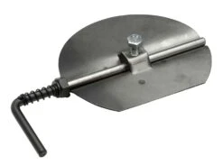 Drosselklappe Rauchrohr Stahl Schwarz