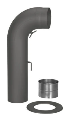 Rauchrohr Set Stahl 90° 700 X 300 Mm Schwarz, Gezogen, Kurz 6 Rauchrohr Set Stahl 90° 700 X 300 Mm Schwarz, Gezogen, Kurz -Sica Heizung Geschaft 1907 0