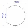 Kamin Bodenplatte, 6 Mm ESG-Klarglas, Kreisabschnitt 1100 X 1250 Mm 1 Kamin Bodenplatte, 6 Mm ESG-Klarglas, Kreisabschnitt 1100 X 1250 Mm -Sica Heizung Geschaft 1979 0