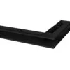 Eck-Luftleiste Für Heizeinsätze Kurzer Schenkel Rechts Schwarz -Sica Heizung Geschaft 2267 0