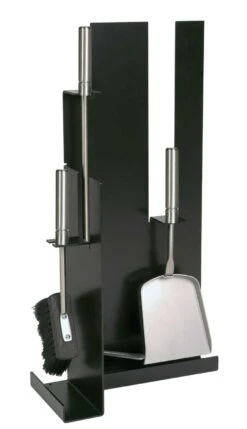 Kaminbesteck Lienbacher Aus Edelstahl, 3- Teilig, Schwarz Beschichtet