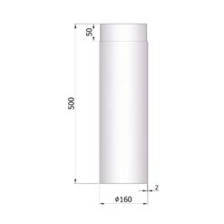 Rauchrohr Stahl 500 Mm Unlackiert -Sica Heizung Geschaft 26 130qnfukbogyoc5b