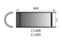 Hitzeschild Doppelwandig Für Rauchrohr Stahl 460 Mm Ø 150 Mm Schwarz -Sica Heizung Geschaft 2948 2