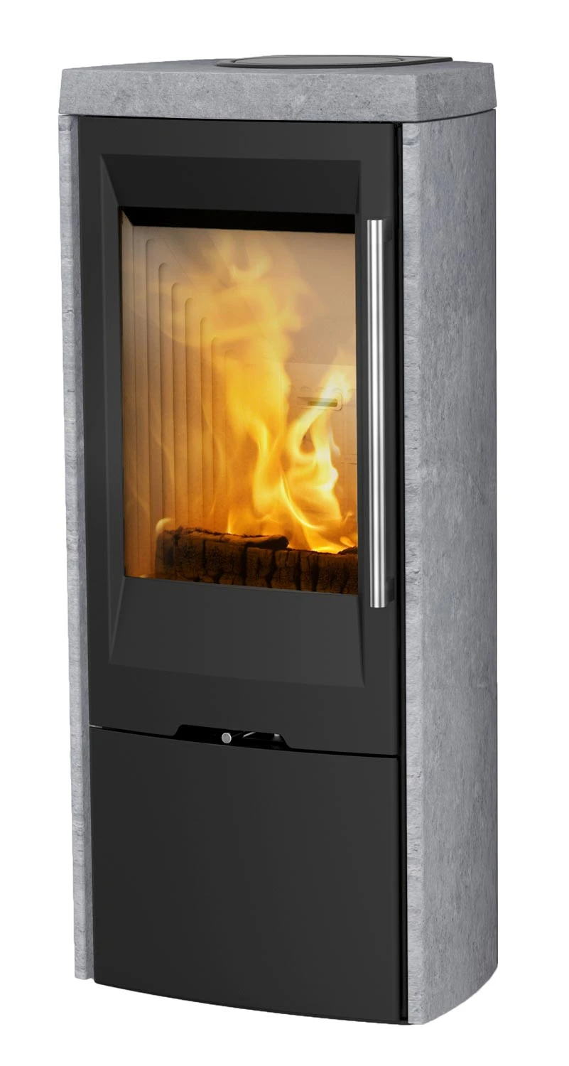 Kaminofen TermaTech TT30S Speckstein Schwarz, 5 KW 4 Kaminofen TermaTech TT30S Speckstein Schwarz, 5 KW – Bild 2