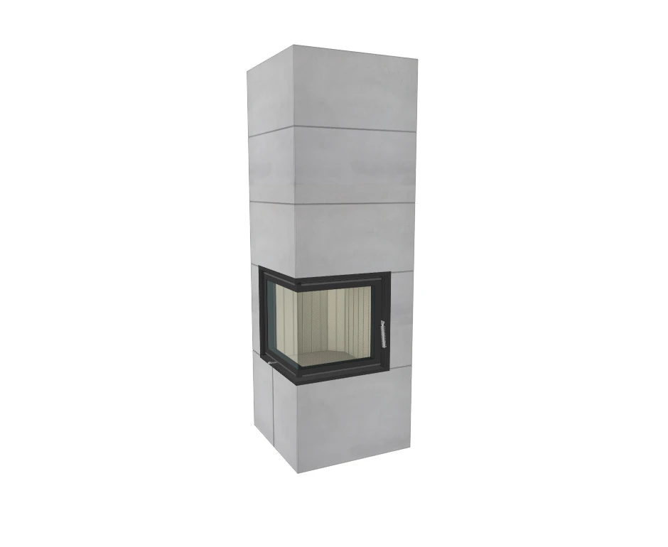 Kaminbausatz Brunner Systemkamin BSK 09 Eck Kamin Drehtür Aufsatzspeicher, 8 KW 4 Kaminbausatz Brunner Systemkamin BSK 09 Eck Kamin Drehtür Aufsatzspeicher, 8 KW – Bild 2