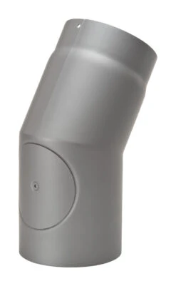 Rauchrohrbogen Stahl 33° Ø 150 Mm Hellgrau Mit Tür -Sica Heizung Geschaft 31329f5ba89af668c304bbae751e94f6