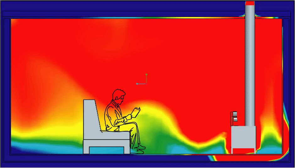 Kaminofen Ventilator Ecofan 812 BBX AirMax, Schwarz-gold 6 Kaminofen Ventilator Ecofan 812 BBX AirMax, Schwarz-gold – Bild 4