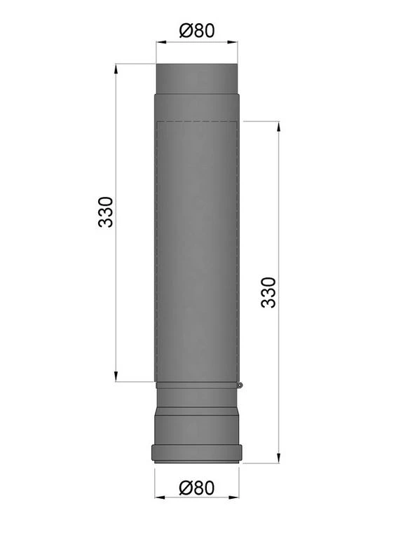 Teleskop-Pellet-Ofenrohr Stahl 500-800 Mm Schwarz 7 Teleskop-Pellet-Ofenrohr Stahl 500-800 Mm Schwarz – Bild 5