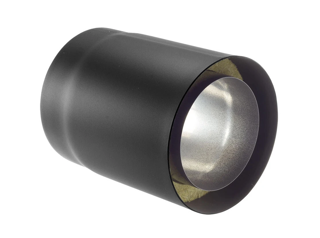 Rauchrohr Stahl Doppelwandig 500 Mm Ø 150 Mm Schwarz 3 Rauchrohr Stahl Doppelwandig 500 Mm Ø 150 Mm Schwarz