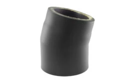Rauchrohrbogen Stahl 15° Doppelwandig Ø 150 Mm Schwarz