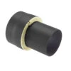 Anschlussstück Ofenstutzen Rauchrohr Stahl Doppelwandig 260 Mm Ø 150 Mm Schwarz -Sica Heizung Geschaft 5640 0