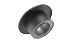 Wandfutter Doppelwandig Mit Rosette Rauchrohr Stahl Ø 150 Mm Schwarz -Sica Heizung Geschaft 5644 1