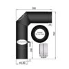 Rauchrohr Set Stahl 2x 45° 700 X 500 Mm Schwarz -Sica Heizung Geschaft 5df82b314ff1e52c05bbeeb9b8f25813