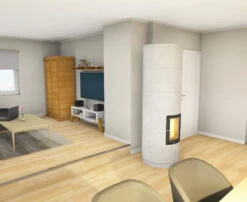 Brunner Klein-Speicherofen KSO 33r Mit Wärmebetonverkleidung -Sica Heizung Geschaft 604068d48b301f4c612d0d2f7df4908b