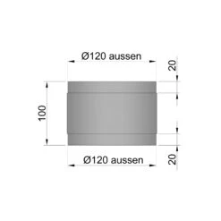Verbindungsstück Rauchrohr Stahl Unlackiert -Sica Heizung Geschaft 60f0516d8da83ed503b4cb733a623478