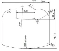 Vorlegeplatte Kaminofen TermaTech TT30, 6 Mm ESG Klarglas -Sica Heizung Geschaft 6325 1