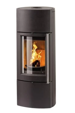 Kaminofen Wasserführend Leda DELTA W Schwarz, 8 KW