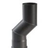 Versatzbogen Pelletrohr Stahl 60 Mm Ø 80 Mm Schwarz -Sica Heizung Geschaft 6752 0