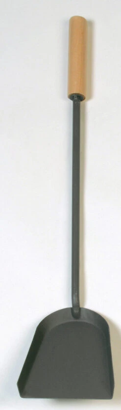 Kaminschaufel Stahl Mit Holzgriff Lienbacher, Anthrazit Beschichtet