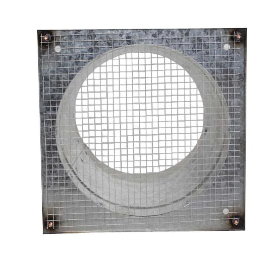 Außenluftgitter 23 X 23 Cm Edelstahl Mit Anschlussstutzen 5 Außenluftgitter 23 X 23 Cm Edelstahl Mit Anschlussstutzen – Bild 3