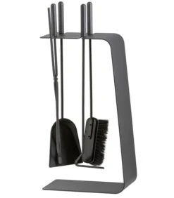 Kaminbesteck Stahl Graphitgrau Heibi, 4-teilig -Sica Heizung Geschaft 7070 0