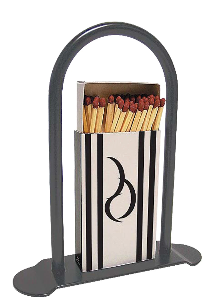 Zündholzständer Lienbacher Aus Stahl, Anthrazit Beschichtet 4 Zündholzständer Lienbacher Aus Stahl, Anthrazit Beschichtet – Bild 2