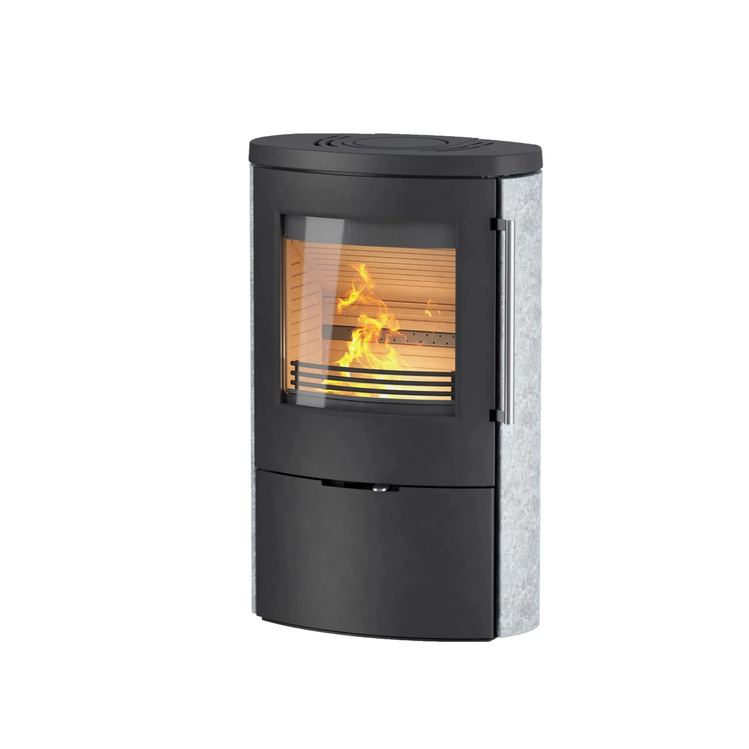 Kaminofen TermaTech TT80RLS Schwarz, 5,5 KW 5 Kaminofen TermaTech TT80RLS Schwarz, 5,5 KW – Bild 3