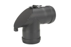 T-Stück Pellet-Ofenrohr 90° Schwarz Mit 45° Prüföffnung, Muffe-Muffe -Sica Heizung Geschaft 948d9967ef169dab687c3bef82e91fb8