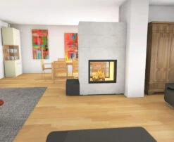 Kaminbausatz Brunner BSK 04 Stil Kamin Tunnel Schiebetür-Kipptür, 10,5 KW -Sica Heizung Geschaft a37d19578f0d3a8c154ea52b22d4762b