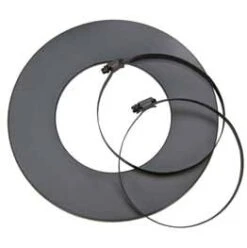 Rosette Mit Zwei Schellen Für Aluflexrohr, Grau -Sica Heizung Geschaft a569f359f28f8b6a5bba320e5b44b497