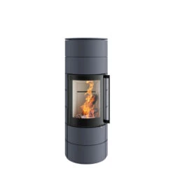 Kaminofen Spartherm AMBIENTE A3, 5,9 KW -Sica Heizung Geschaft ambiente a3 graublau feuer