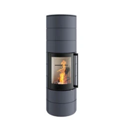 Kaminofen Spartherm AMBIENTE A4 H2O, 8 KW -Sica Heizung Geschaft ambiente a4 h2o graublau feuer