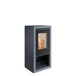 Kaminofen Spartherm AMBIENTE A7, 5,9 KW -Sica Heizung Geschaft ambiente a7 graublau feuer