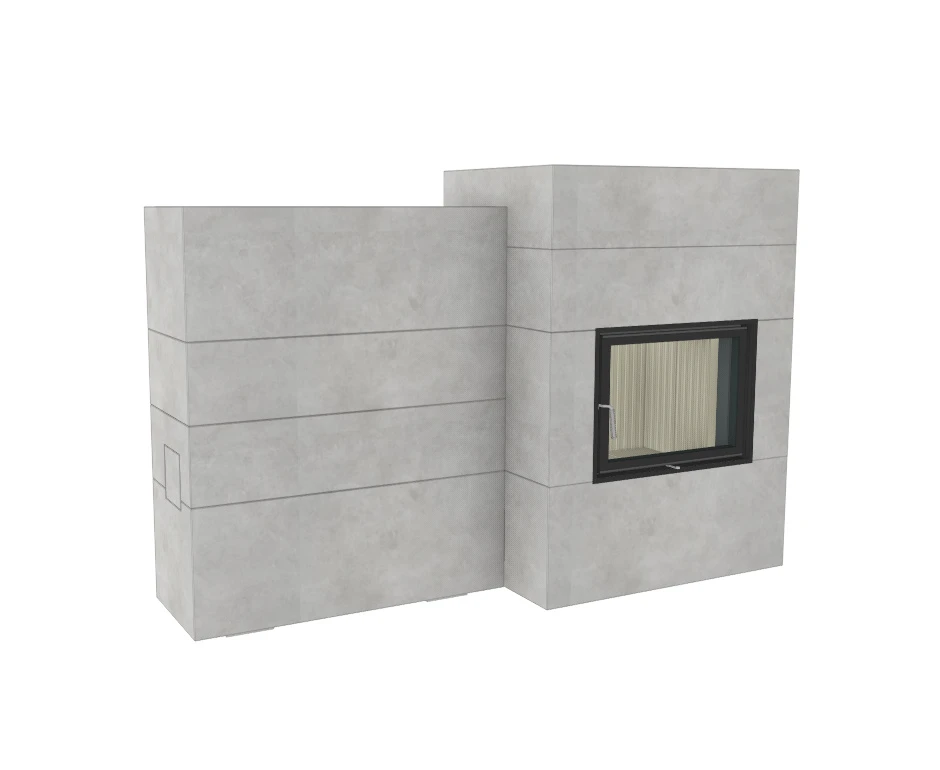 Grundofen Brunner BSG 01 Modul Speicher Stein Nebenstehend, Niedrig 3 Grundofen Brunner BSG 01 Modul Speicher Stein Nebenstehend, Niedrig