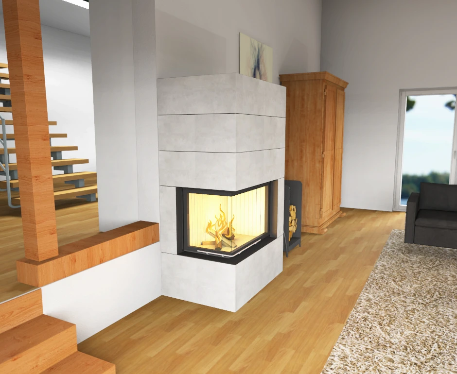 Kaminbausatz Brunner Systemkamin BSK 03 Eck Kamin Rechts Schiebetür, 12 KW 20 Kaminbausatz Brunner Systemkamin BSK 03 Eck Kamin Rechts Schiebetür, 12 KW – Bild 18