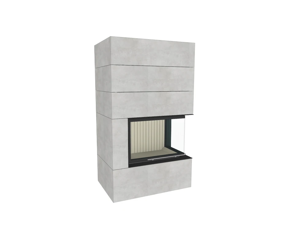 Kaminbausatz Brunner Systemkamin BSK 03 Eck Kamin Rechts Schiebetür, 12 KW 9 Kaminbausatz Brunner Systemkamin BSK 03 Eck Kamin Rechts Schiebetür, 12 KW – Bild 7
