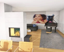 Kaminbausatz Brunner BSK 04 Stil Kamin Tunnel Schiebetür-Kipptür, 10,5 KW -Sica Heizung Geschaft bsk04t 02lxzmlhgo3j6kd