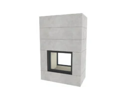 Kaminbausatz Brunner BSK 04 Stil Kamin Tunnel Schiebetür-Kipptür, 10,5 KW -Sica Heizung Geschaft bsk04t 03it3plbu154yzb