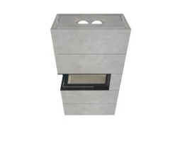 Kaminbausatz Brunner BSK 07 Architektur Kamin Eck Links Schiebetür Hoch, 10 KW -Sica Heizung Geschaft bsk07h 07k4jr1ecmh8fye